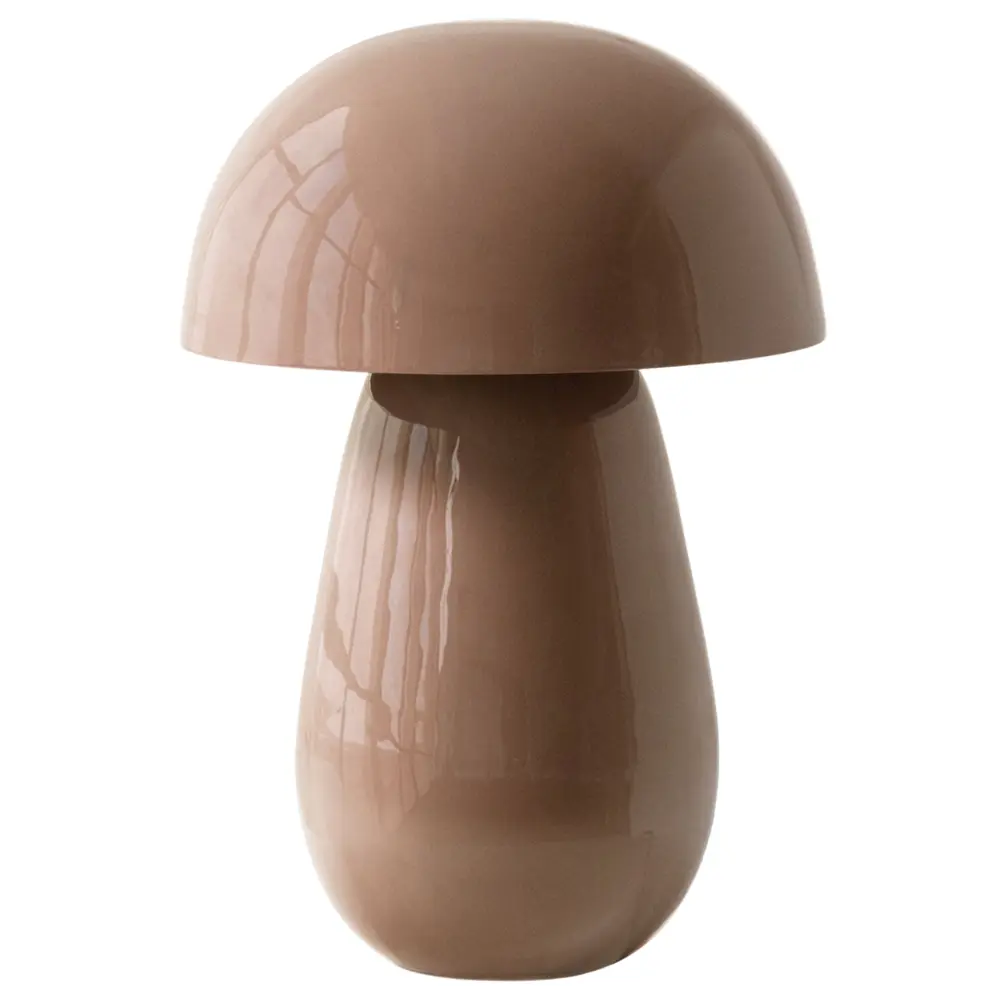 WOOOD Světle růžová kovová stolní lampa Lumor