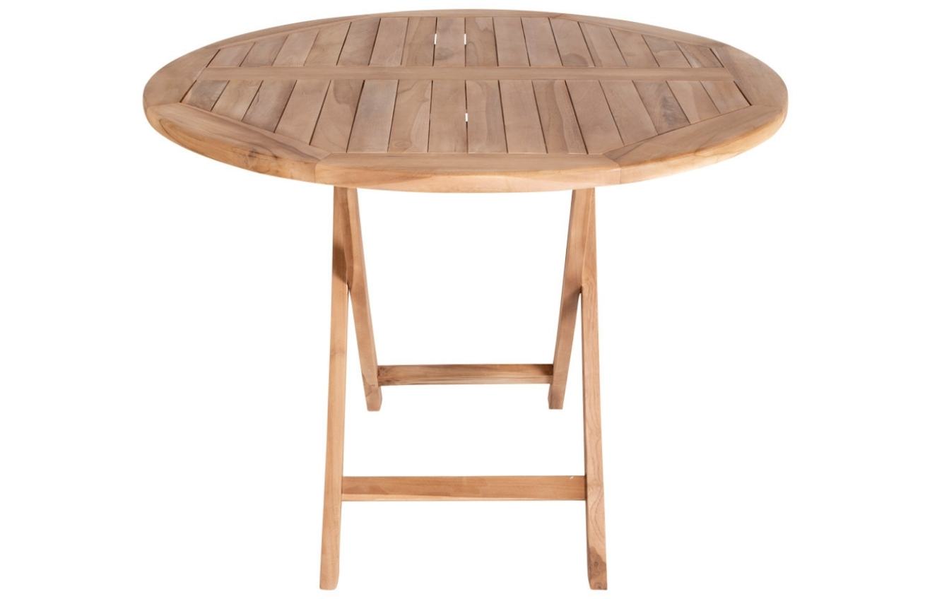 Nordic Living Dřevěný zahradní stůl Koby 100 cm