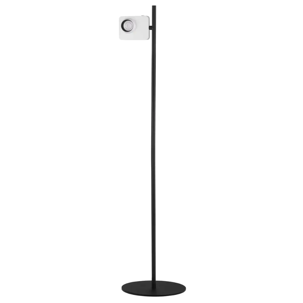 Nova Luce B&iacute;l&aacute; kovov&aacute; stojac&iacute; LED lampa Kedros 131 cm