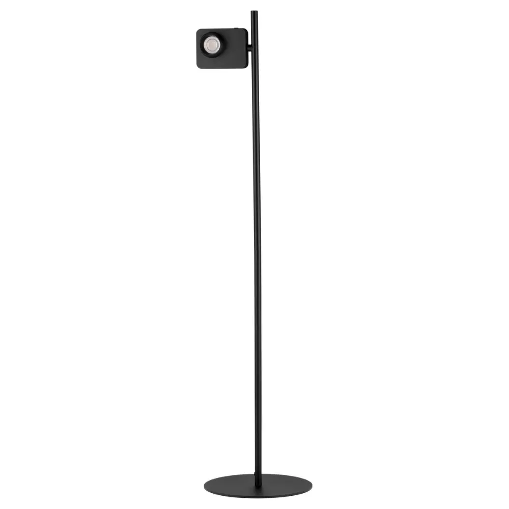 Nova Luce Čern&aacute; kovov&aacute; stojac&iacute; LED lampa Kedros 131 cm