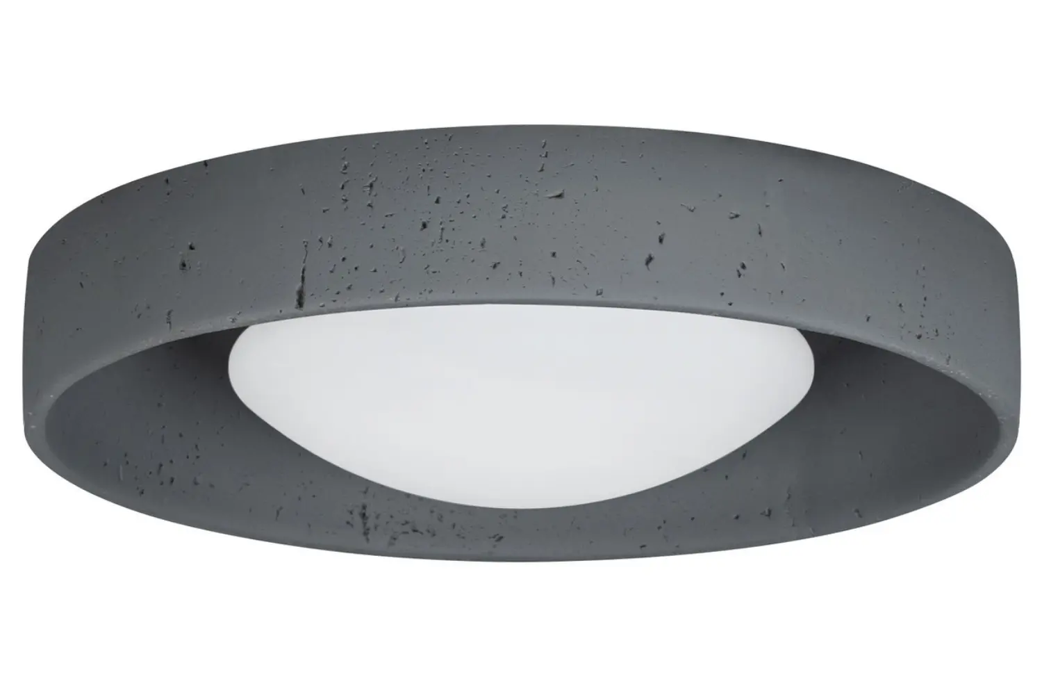 Nova Luce Šedé venkovní stropní LED světlo Moss 37 cm