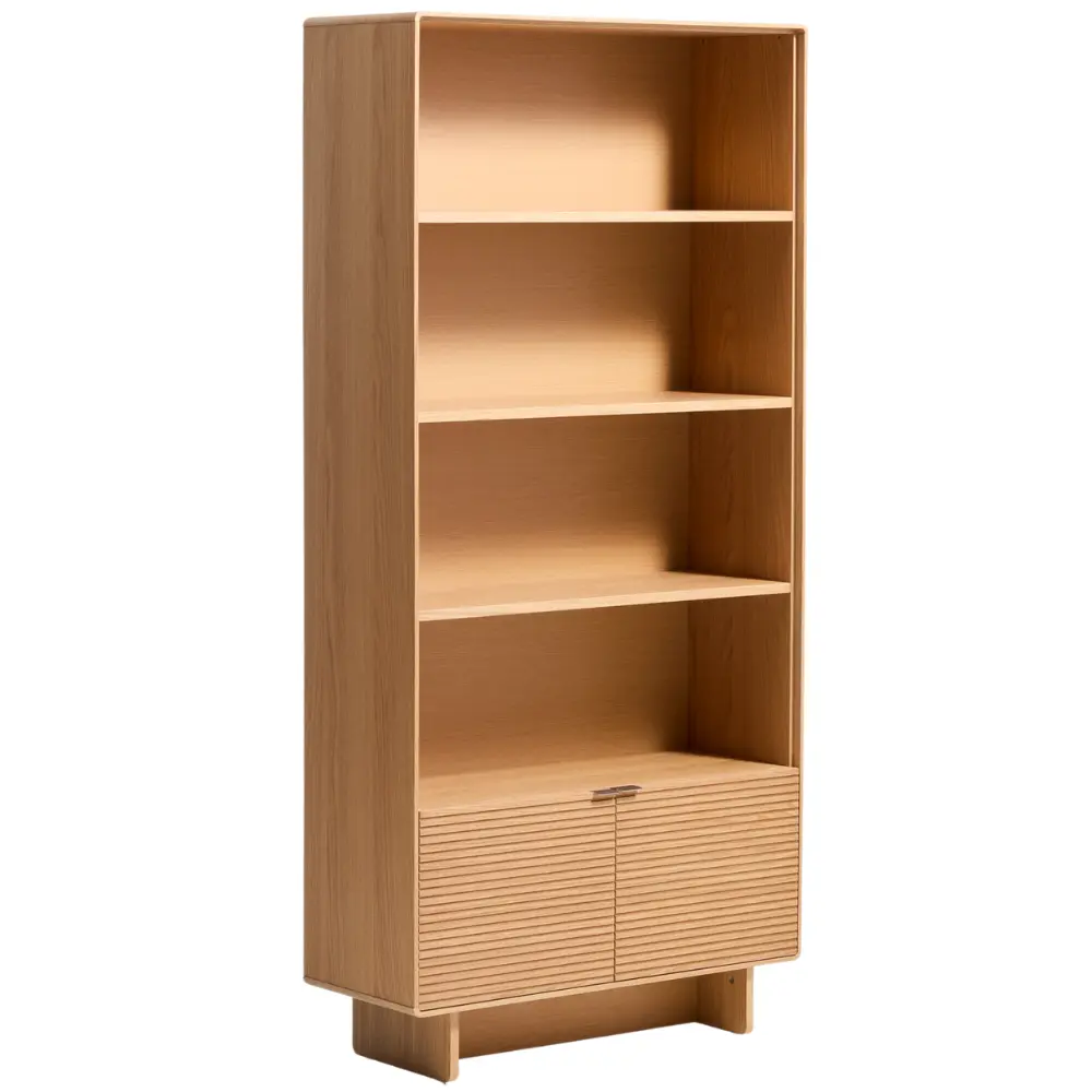 Kave Home Dubový regál Norlen 190 x 90 cm