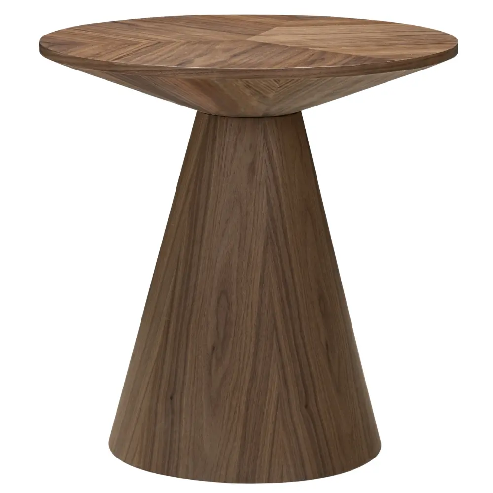 NovaNook Ořechov&yacute; odkl&aacute;dac&iacute; stolek Orez ⌀60 cm