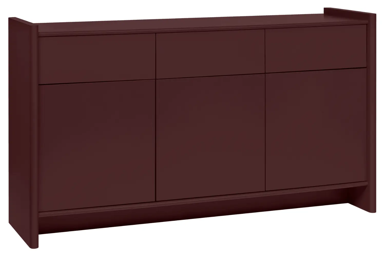 noo.ma Červená lakovaná komoda Rali 161 x 46 cm