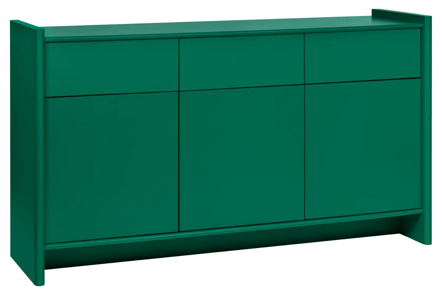 noo.ma Zelená lakovaná komoda Rali 161 x 46 cm