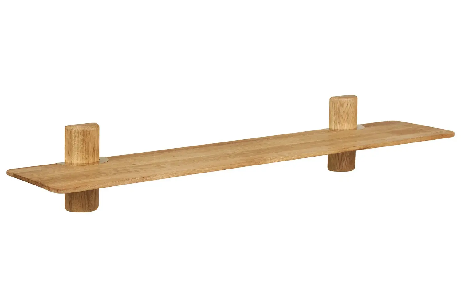 Nordic Living Dubová nástěnná police Calcata 110 cm