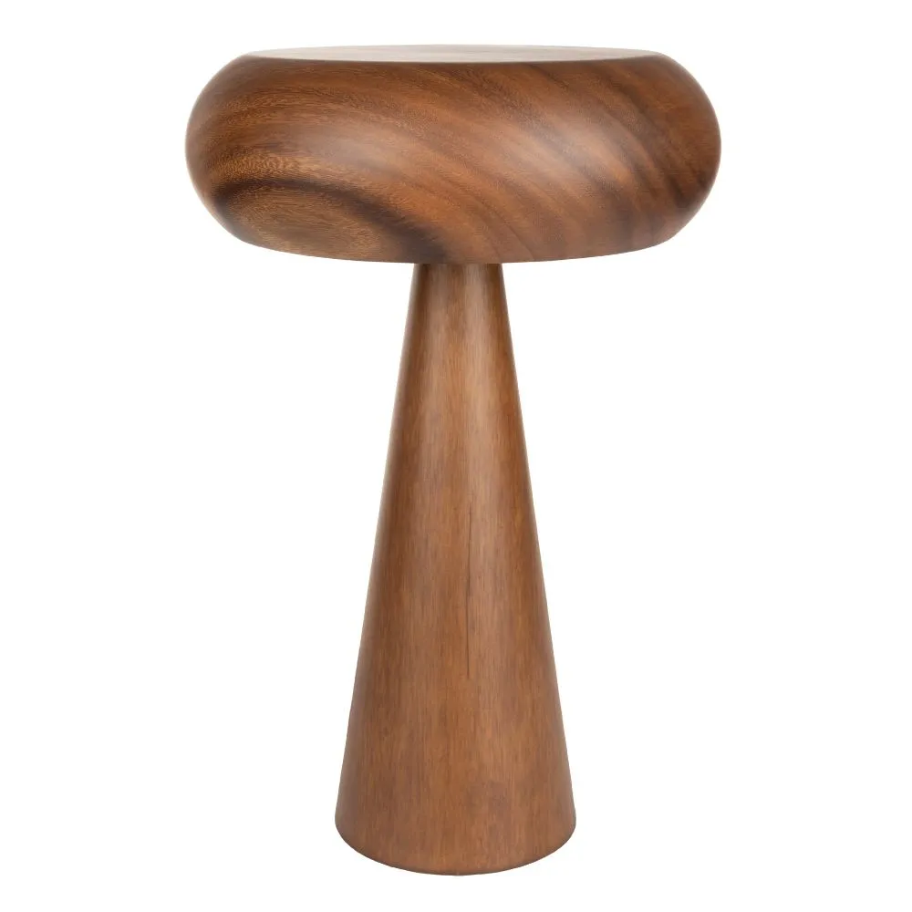 Dutchbone Hnědá dřevěná stolní lampa MOREL 47 cm