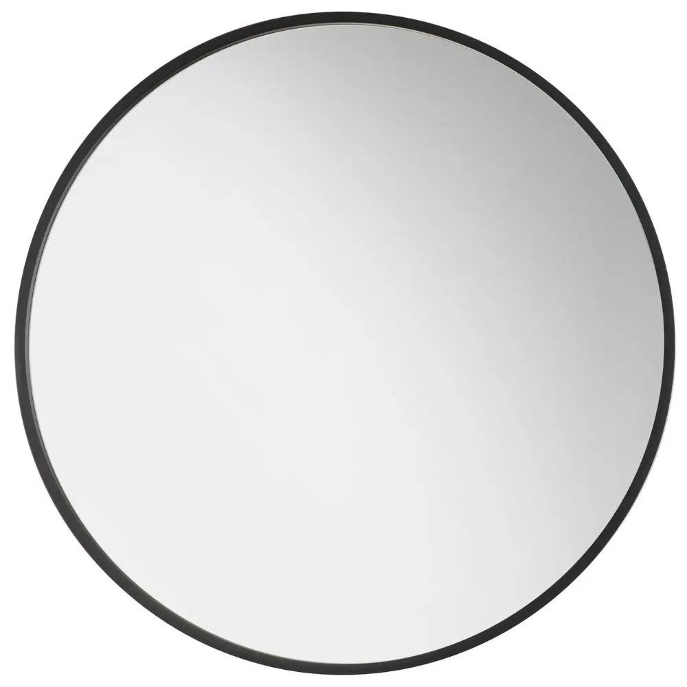 Nova Luce Černé kovové nástěnné zrcadlo Rossi 60 cm