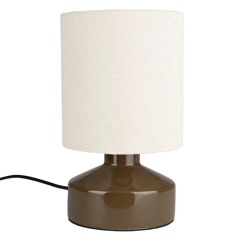 Zuiver Zelenohnědá keramická stolní lampa NOOK 28 cm