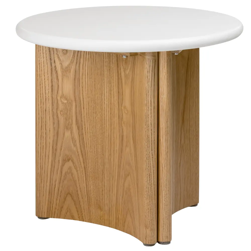 NovaNook Dubov&yacute; odkl&aacute;dac&iacute; stolek Arlom ⌀50 cm