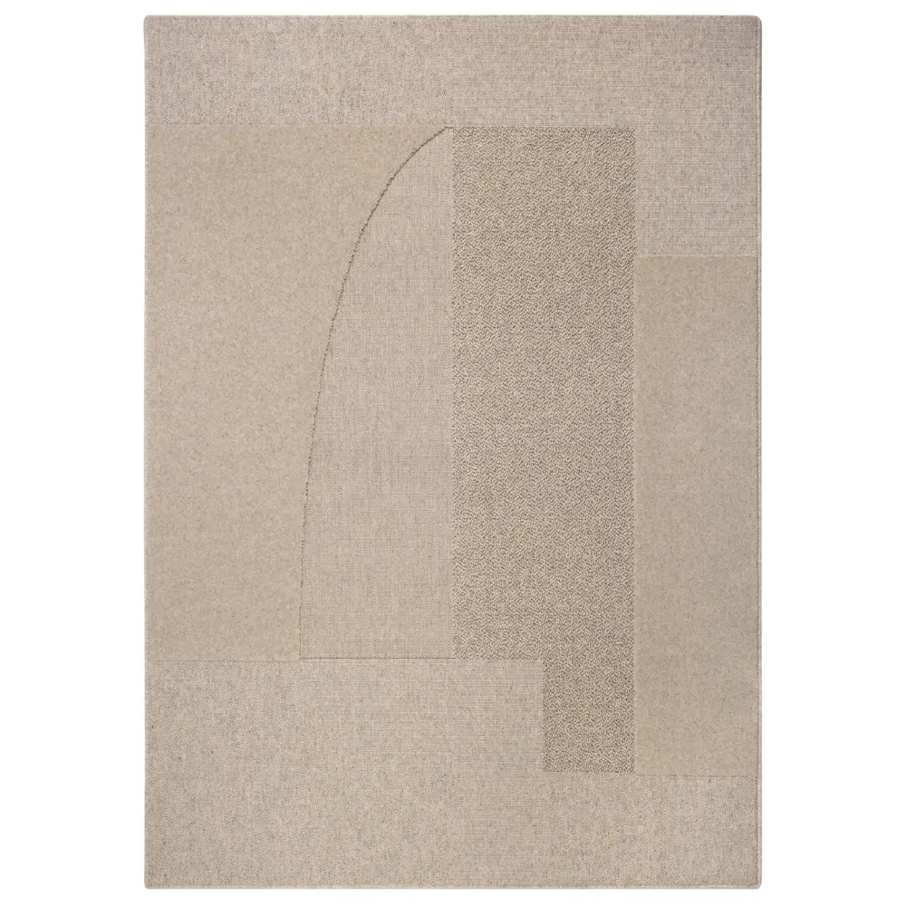 Micadoni Světle šedý vlněný koberec Constructo 160 x 230 cm
