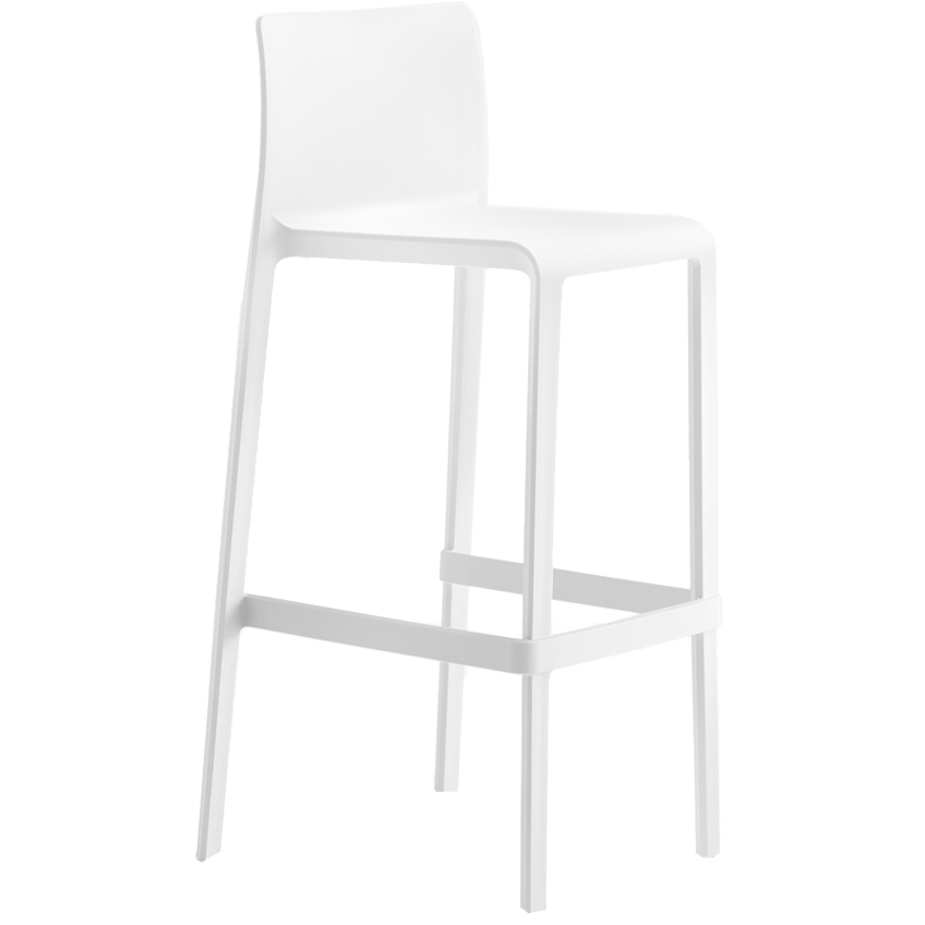 Pedrali Bílá plastová barová židle Volt 678 76,5 cm