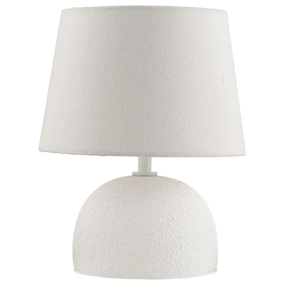 Nova Luce Bílá keramická stolní lampa Noma