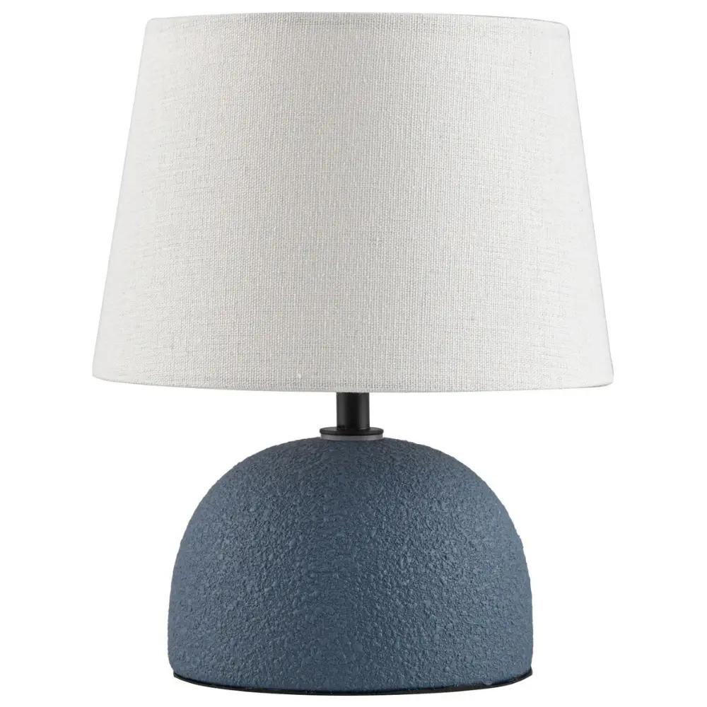 Nova Luce Bílo-modrá keramická stolní lampa Noma