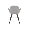 Světle šedá látková jídelní židle ZUIVER ALBERT KUIP s područkami