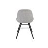 Světle šedá látková jídelní židle ZUIVER ALBERT KUIP