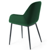 Zelená sametová jídelní židle Kave Home Konna