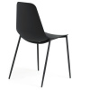 Černá plastová jídelní židle Kave Home Whatts