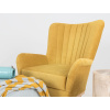 Žluté látkové křeslo Bee -fv-interier-25