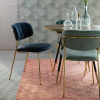 Modrá látková jídelní židle WLL Jolien se zlatou podnoží -fv-interier-25