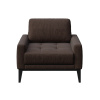 Hnědé látkové křeslo MESONICA Musso Tufted I