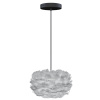 Světle šedé závěsné světlo Eos Micro z pravých husích per Ø 22 cm -fv-interier-25