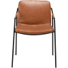 Hnědá koženková jídelní židle DAN-FORM Boto