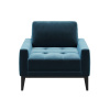 Modré sametové křeslo MESONICA Musso Tufted