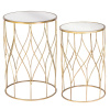 Set kovových odkládacích stolků Elenora 33/38 cm