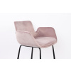 Růžová sametová barová židle ZUIVER BRIT 67,5 cm -fv-interier-25