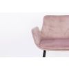 Růžová sametová barová židle ZUIVER BRIT 67,5 cm -fv-interier-25