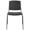 Černá látková konferenční židle MARA VEA s černou podnoží