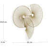 Zlatá kovová nástěnná dekorace Kave Home Venertia