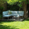 Zelený látkový zahradní modul Komodo s tmavě šedou podnoží -fv-interier-25