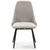Světle šedá látková jídelní židle Marckeric Elma