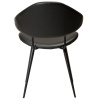 Černá koženková jídelní židle DAN-FORM Napoleon