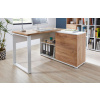 Bílý kancelářský stůl Lioni 120 cm s dubovým dekorem -fv-interier-25