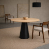 Dubový jídelní stůl Marco Barotti 110 cm s matnou černou podnoží -fv-interier-25