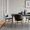 Černá jasanová jídelní židle s koženkovým sedákem ROWICO BRENT -fv-interier-25