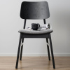 Černá dubová jídelní židle s látkovým sedákem ROWICO NAGANO -fv-interier-25