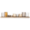 Set devíti hnědých skleněných svícnů na tácu Bloomingville Sanga -fv-interier-25