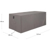 Šedý ochranný obal na zahradní pohovku Kave Home Iria 210 x 105 cm -fv-interier-25
