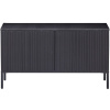Černý borovicový TV stolek Gravia 100 x 44 cm -fv-interier-25