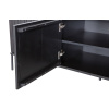 Černý borovicový TV stolek Gravia 150 x 44 cm -fv-interier-25