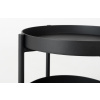 Černý kovový odkládací stolek Nollan 40 cm II. s policí -fv-interier-25