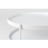 Bílý kovový konferenční stolek Nollan 60 cm s policí -fv-interier-25