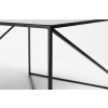 Černý kovový konferenční stolek Mountain 100 x 100 cm -fv-interier-25