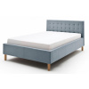 Světle modrá látková postel Meise Möbel Malin 120 x 200 cm -fv-interier-25