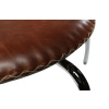 Hnědá kožená jídelní židle DAN-FORM Flair s chromovanou podnoží -fv-interier-25
