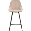 Béžová sametová barová židle ROWICO SIERRA 67 cm -fv-interier-25